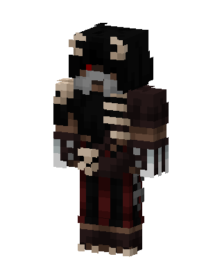 Black Villain Boy skin, 3D preview