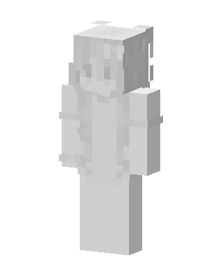 White Ghost Girl skin, 3D preview