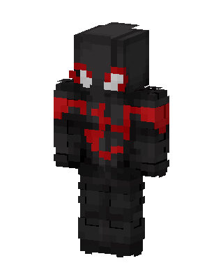Black Hero Boy skin, 3D preview