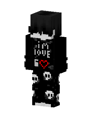 Black Emo Boy Minecraft skin