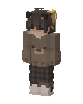 Cozy Bear Hoodie skin, 3D preview