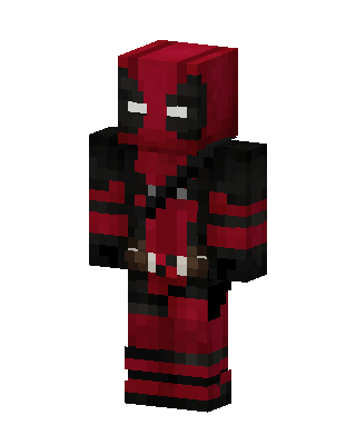 Deadpool skin, 3D preview