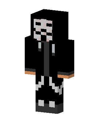 Black Hooded Villain skin, 3D preview