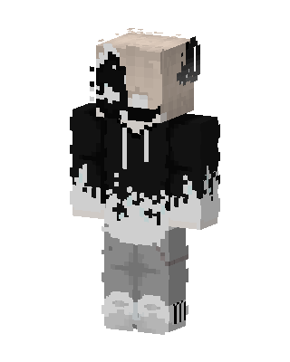 Ink Drip Hoodie skin, 3D preview