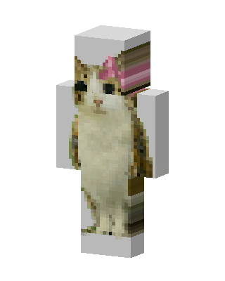 White Cat skin, 3D preview