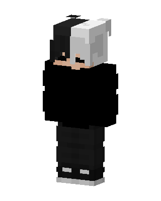 Split Hair Hoodie skin, 3D preview