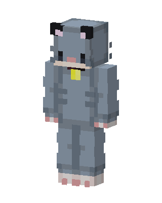 Gray Cat Minecraft skin
