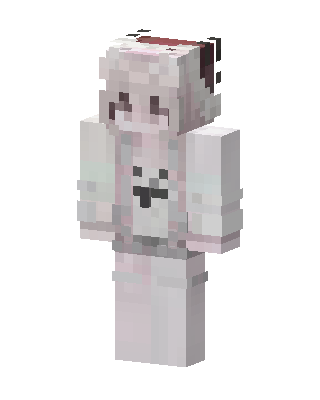 Pastel Bear Hoodie skin, 3D preview