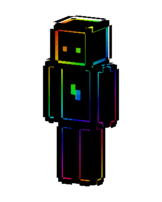 Neon Robot skin, 3D preview