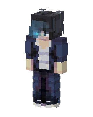 Blue Flame Hoodie Minecraft skin