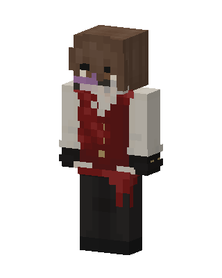 Red Holiday Boy skin, 3D preview