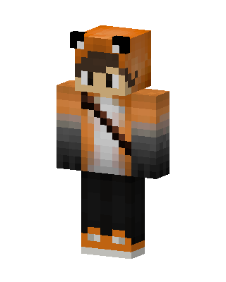 Fox Hoodie Boy Minecraft skin
