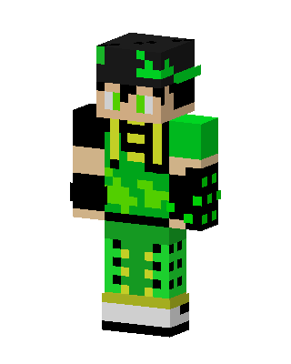 Green Camo Gamer skin, 3D preview