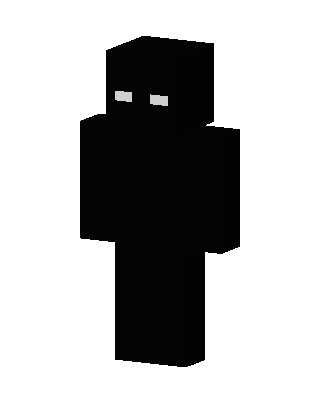 Black Villain Minecraft Enderman skin