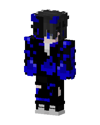 Blue Shadow Hoodie skin, 3D preview