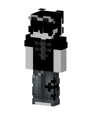 Black Ninja Boy skin, 3D preview