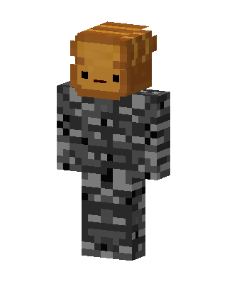 Bread Bedrock skin, 3D preview