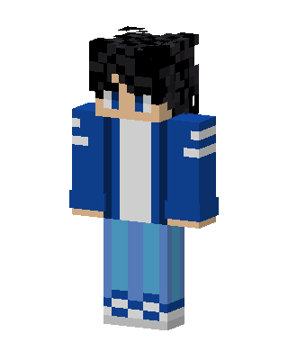 Blue Student Boy Minecraft skin