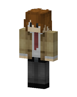 Brown Student Boy skin, 3D preview