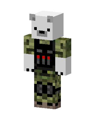 Polar Bear Soldier skin, 3D preview