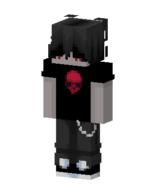 Black Player Boy skin, 3D preview