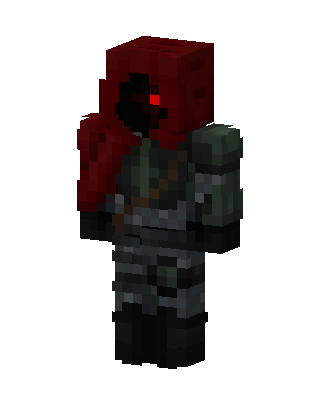 Red Glowing Villain Minecraft skin