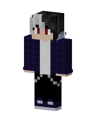 Split Hair Boy skin, 3D preview