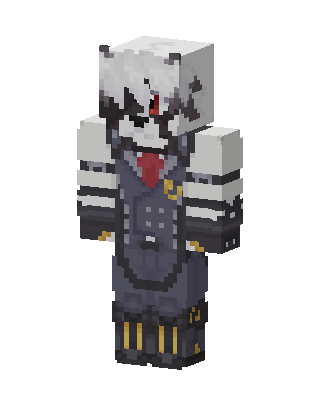 Gray Villain Girl Minecraft skin