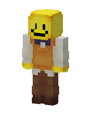 Smiley Waiter skin, 3D preview