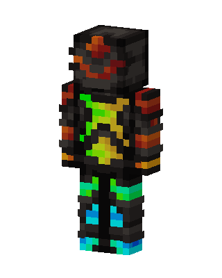 Neon Armor skin, 3D preview