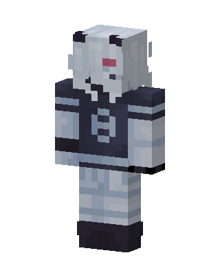 Panda Hoodie Boy skin, 3D preview
