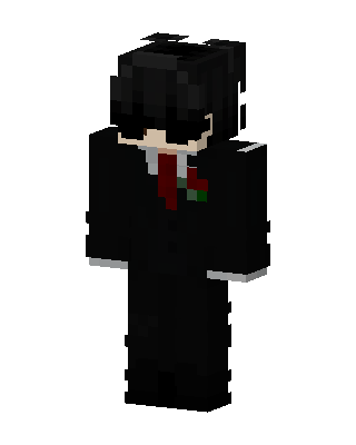 Black Villain Boy skin, 3D preview