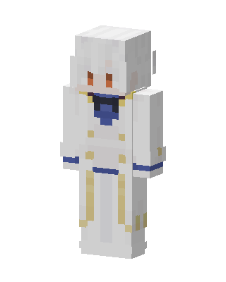 White Robed Mage skin, 3D preview