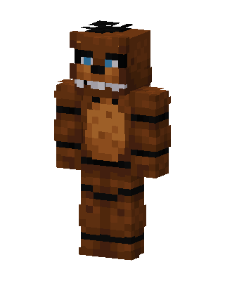 Freddy Fazbear skin, 3D preview