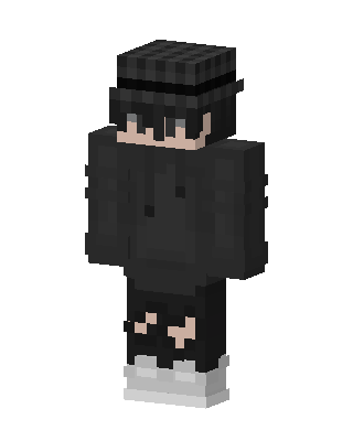 Shadow Hoodie Boy skin, 3D preview