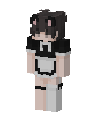 Maid Cat skin, 3D preview