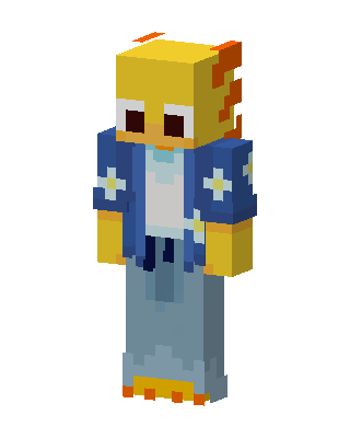 Goldfish Hoodie skin, 3D preview
