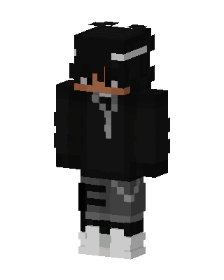 Shadow Hoodie Boy skin, 3D preview