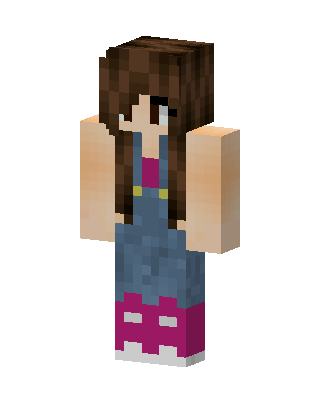Overall Girl skin, 3D preview