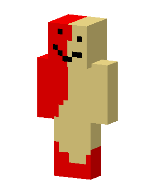 Red Hero skin, 3D preview