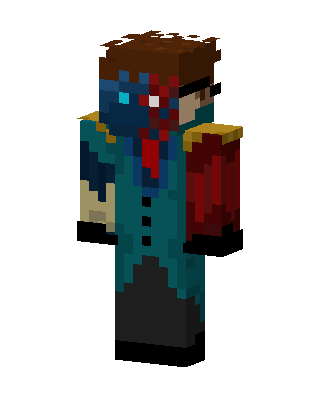 Teal Player Boy skin, 3D preview