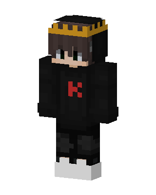Crowned Red Hoodie skin, 3D preview