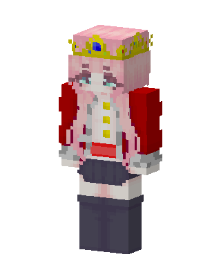 Pink Crown Princess Minecraft skin