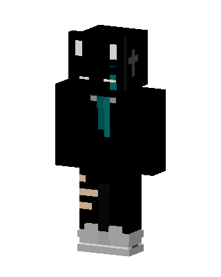 Black Villain Boy skin, 3D preview