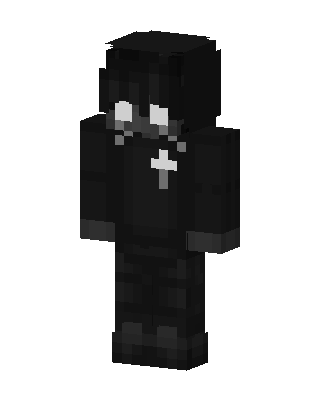 Black Villain Boy skin, 3D preview