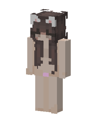 Brown Player Girl skin, 3D preview