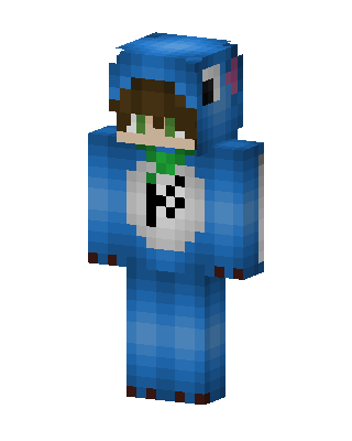 Stitch Onesie skin, 3D preview