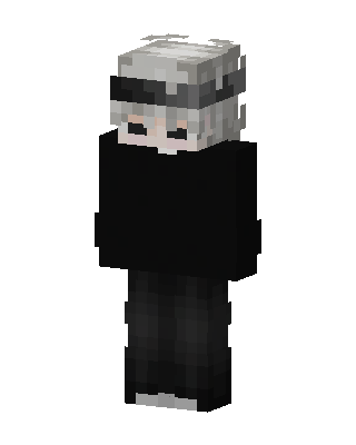 Monochrome Hoodie skin, 3D preview