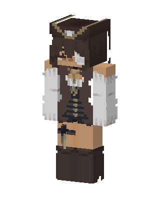 Pirate Captain skin, 3D preview