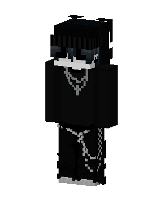 Black Suit Boy skin, 3D preview
